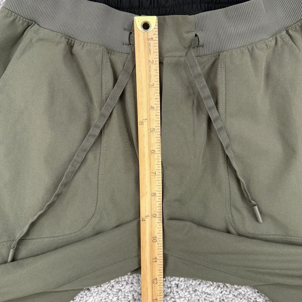 Lululemon ABC Jogger Shorter Warpstreme Men S Army Green Stretch Drawstring - Picture 4 of 8